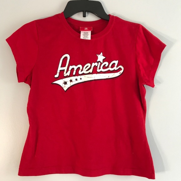 America Short Sleeve T-Shirt L - Picture 1 of 3